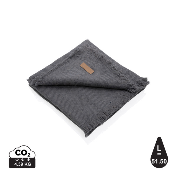 Ukiyo Aware™ Polylana® woven blanket 130x150cm - Grey