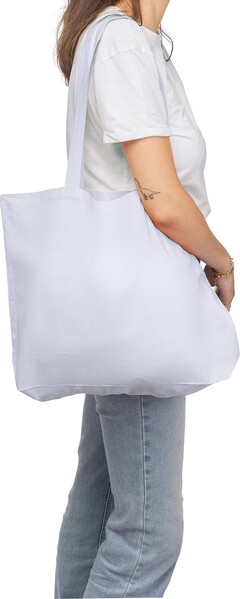 Cotton (140 gsm) shopping bag Tarin - White