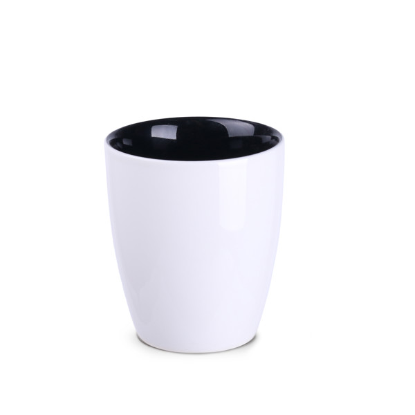 Joy porcelain mug, New Bone China - White / Black