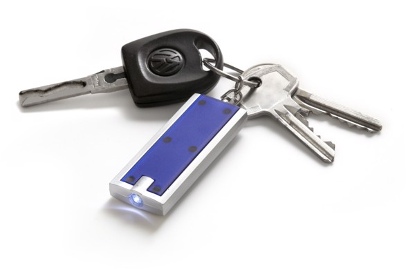 ABS key holder with LED - Blue