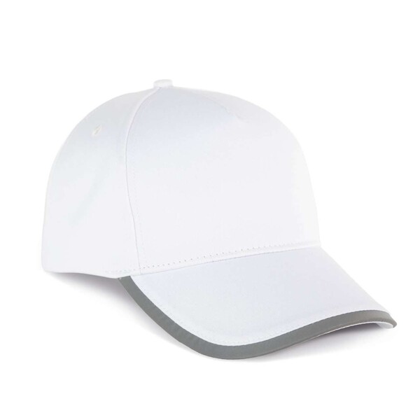 5-Panel Polyester Cap - White