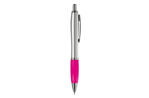 Ball pen Hawaï silver - Silver / Dark pink