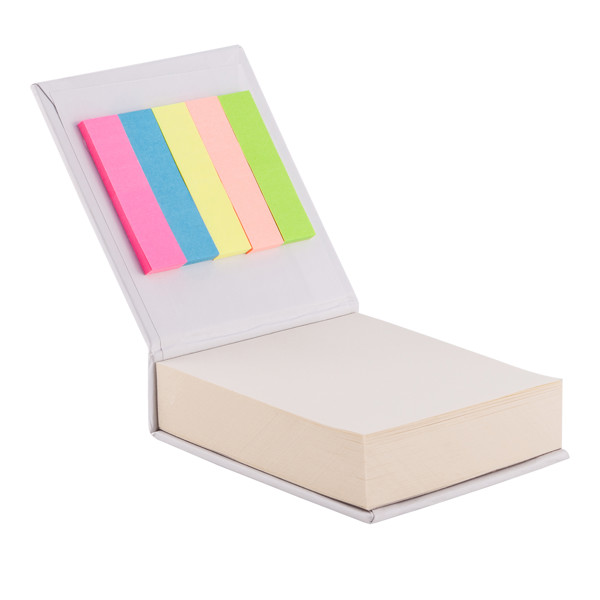 Paper note block - White