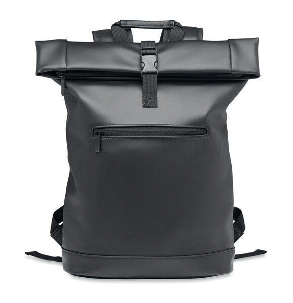 Sac à dos enroulable en PU Bai Roll - Noir