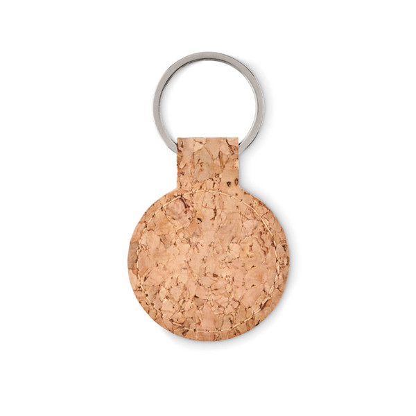 Porte-clés rond en liège Cincin