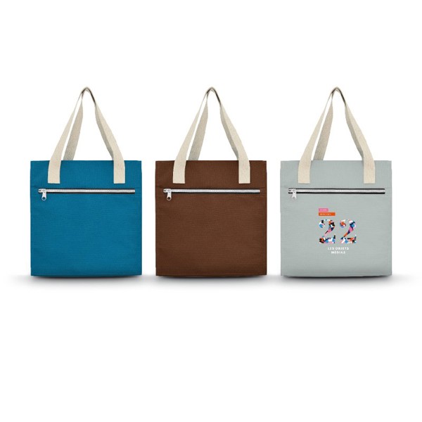 SAC SHOPPING 6 BOUTEILLES - Gris