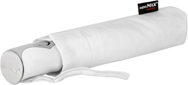 MINIMAX - Parapluie pliant - Ouverture et fermeture automatique - Impermable au vent -  100 cm - Blanc