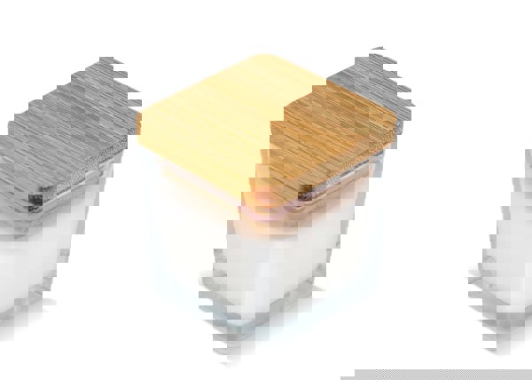 Chakra plant based candle in glass jar - White