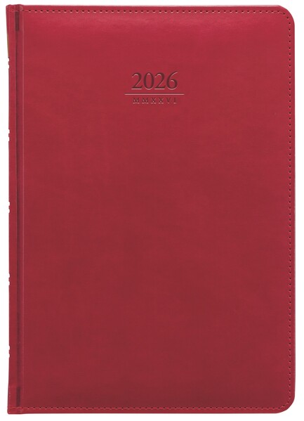 Týdenní diář Gemma 2027 (SK), A5 - Červená