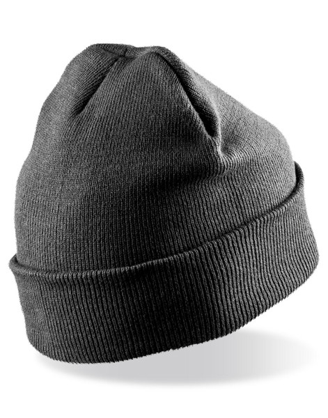 Recycled Woolly Ski Hat - Black / ONE SIZE