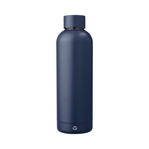 Gourde isotherme Isaiah | Recyclée | 500 ml - bleu marine