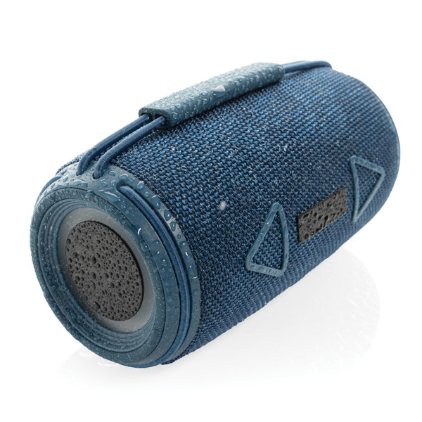 Enceinte 16W étanche IPX4 en plastique recyclé RCS Prisma - Bleu