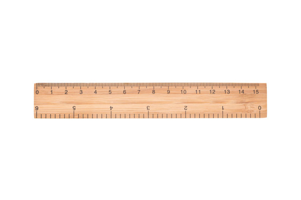 Righe bamboo ruler, 15 cm, dual scale