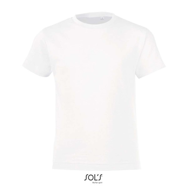 Sol's Regent Fit Kids' - Round Neck T-Shirt - White / 12A
