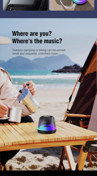Magnetic bluetooth 5.3 speaker - WHITE