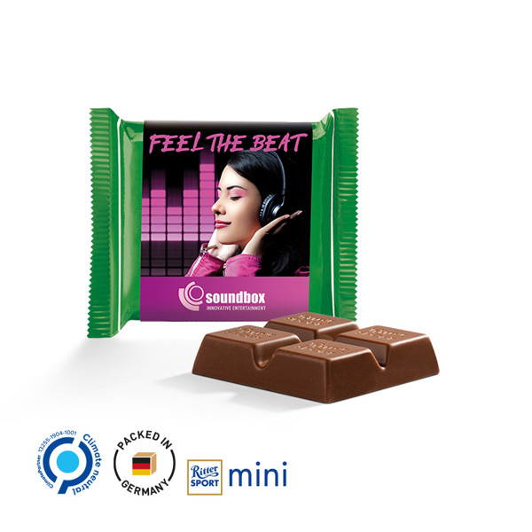 Ritter Sport Mini, Weiß / Ritter Sport Mini Nugat, 16,5 G