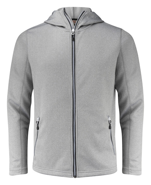 Layback Hooded Jacket Grey Melange 5XL
