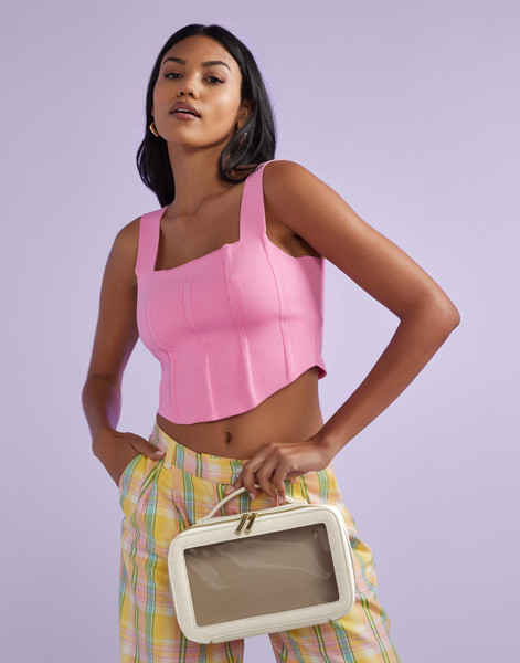 Boutique Clear Travel Case - Oyster / ONE SIZE