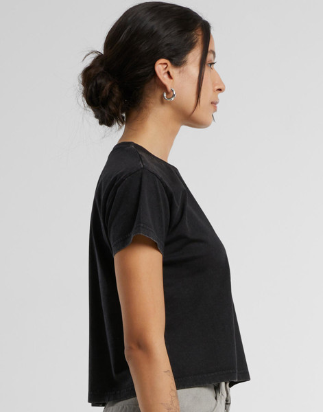Ladies Vintage Cropped Tee - Magnet / XL
