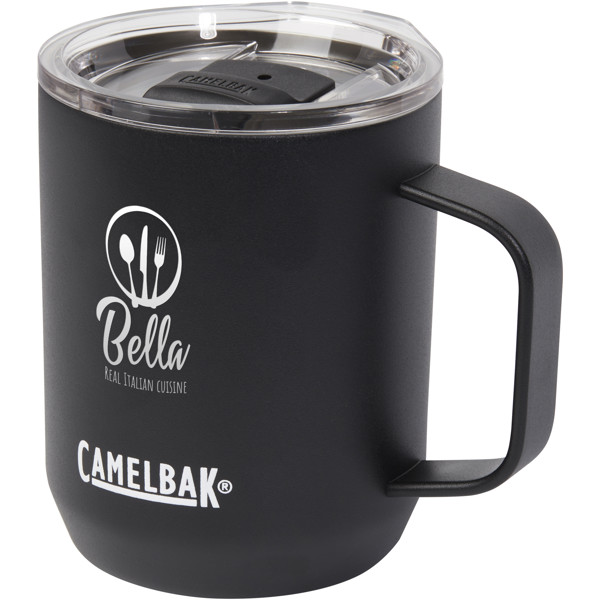 Caneca para campismo de 350 ml com isolamento a vácuo "CamelBak® Horizon" - Preto liso
