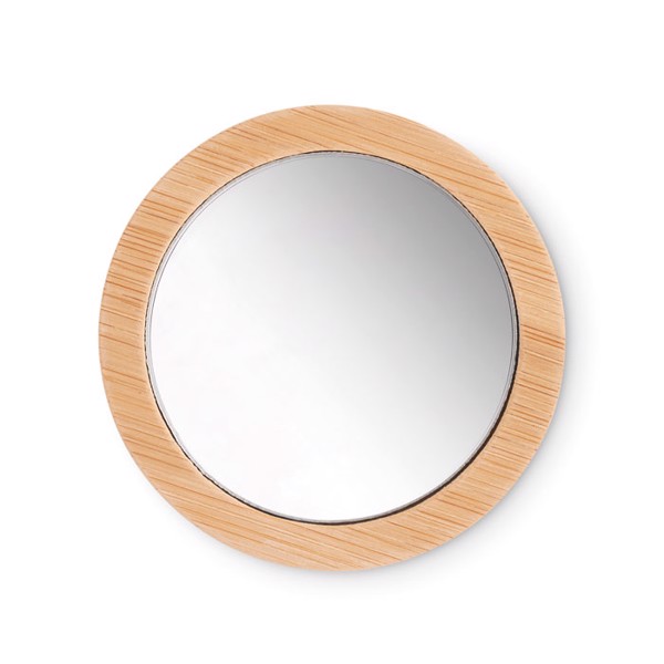Malay bamboo make-up mirror, magnifying, 120x80 mm