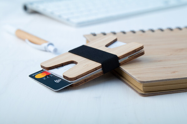 Bamboo Card Holder Wallet Wolly