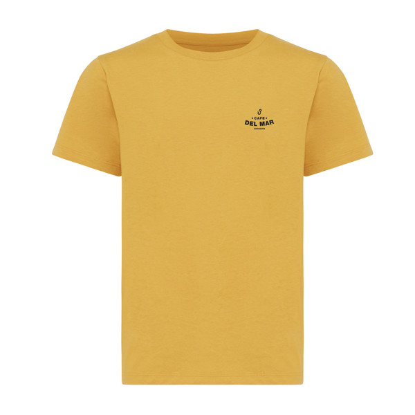 IQONIQ Koli kids lightweight recycled cotton t-shirt - Ochre Yellow / 56