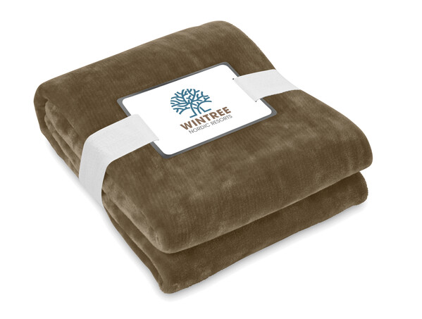 Coperta in pile RPET 280gr/m² Logan - Terra