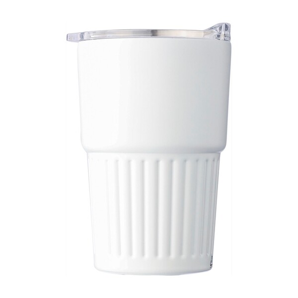 Drinking mug Calo | Recycled stainless steel | 450 ml - white