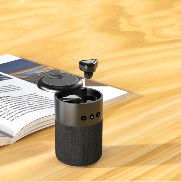 Bluetooth speaker with 2in1 wireless headphones