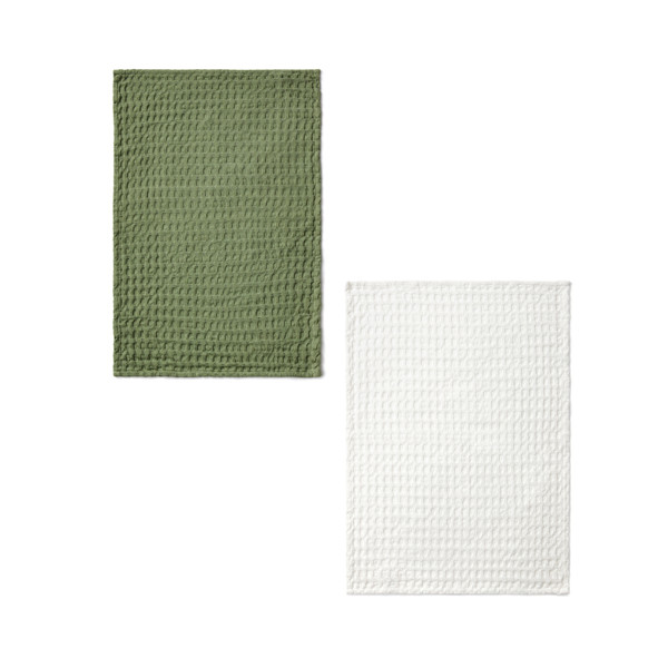VINGA Cromer waffle kitchen towel, 2 pcs - Green