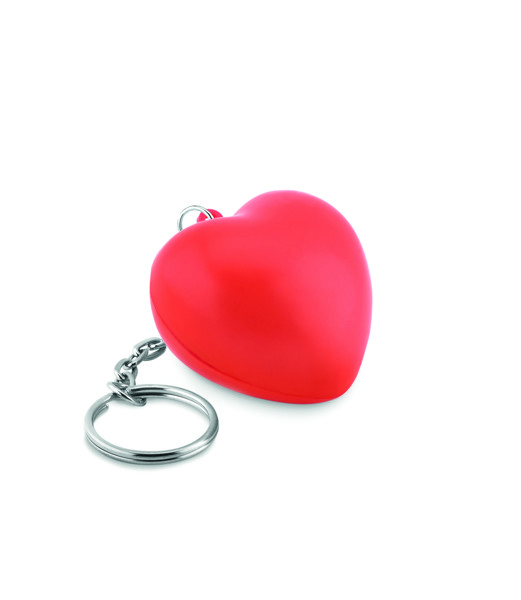 Lovy Ring PU Heart Key Ring, 44x42 mm