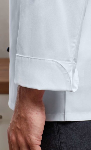 ‘Cuisine' Long Sleeve Chef’S Jacket - White / L