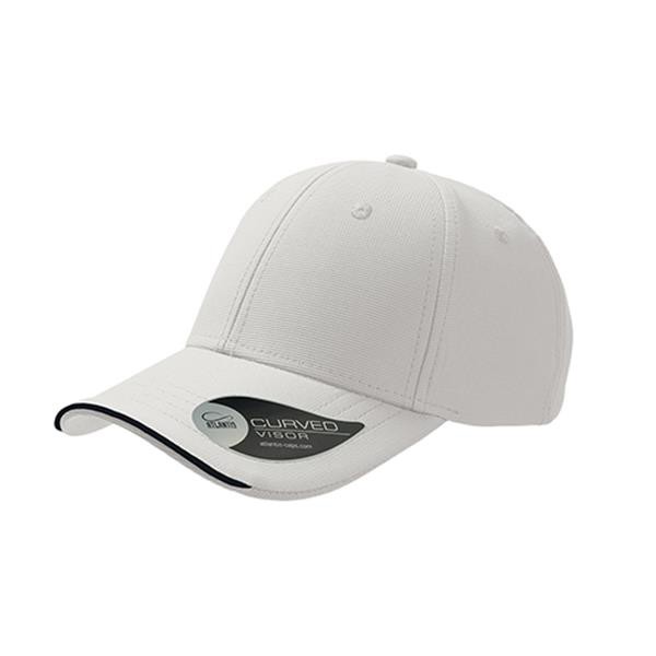Boné Estoril, 100% Poliéster Jacquard - Branco