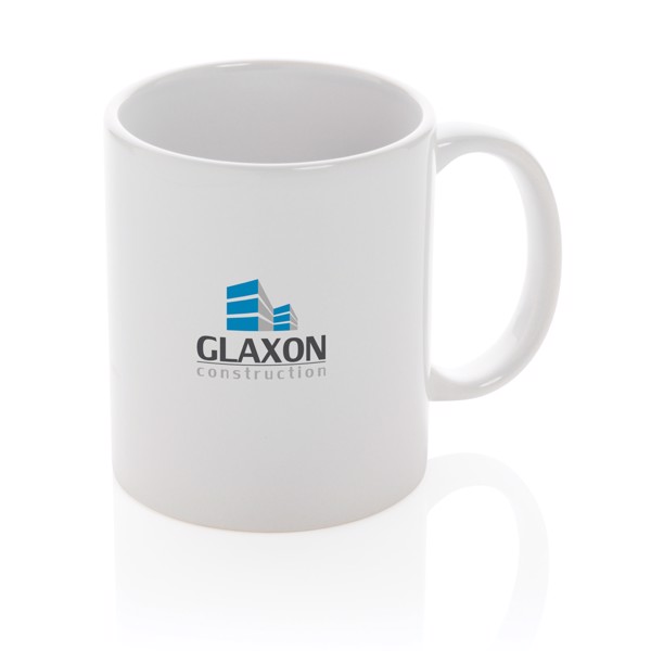 Ceramic classic mug 350ml - White / White
