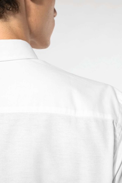 Men Long-Sleeved Easy Care Shirt Without Pocket - White / 2XL