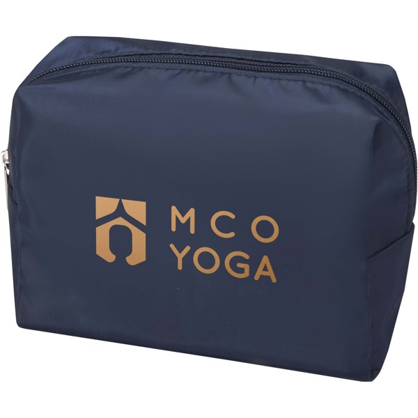 Trousse de toilette Muse en RPET certifiée GRS - Marine