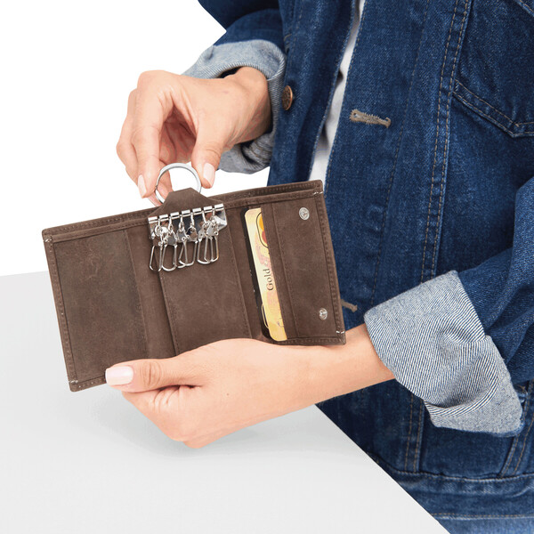 Genuine Leather Key Pouch Wild Style