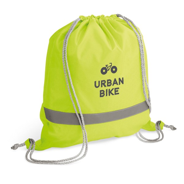 RULES. Drawstring bag in 210D - Yellow