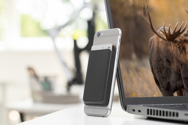 Magnetic phone wallet MAGILO - black