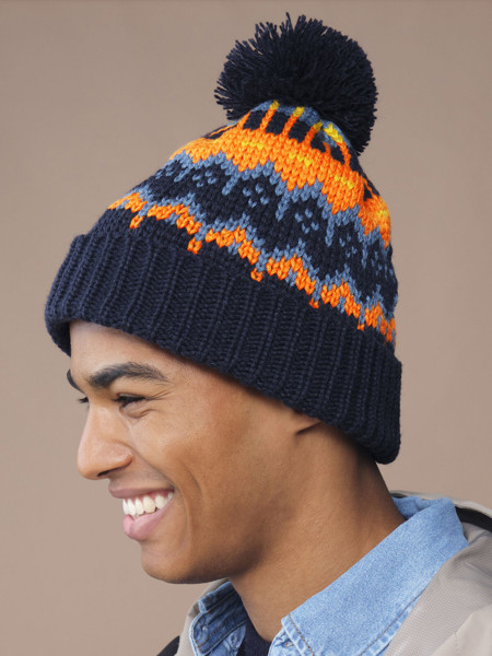 Retro Ski Beanie - Snow Blossom