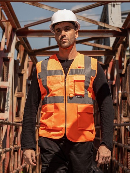 Mesh Multifunktional Vest - Yellow / L