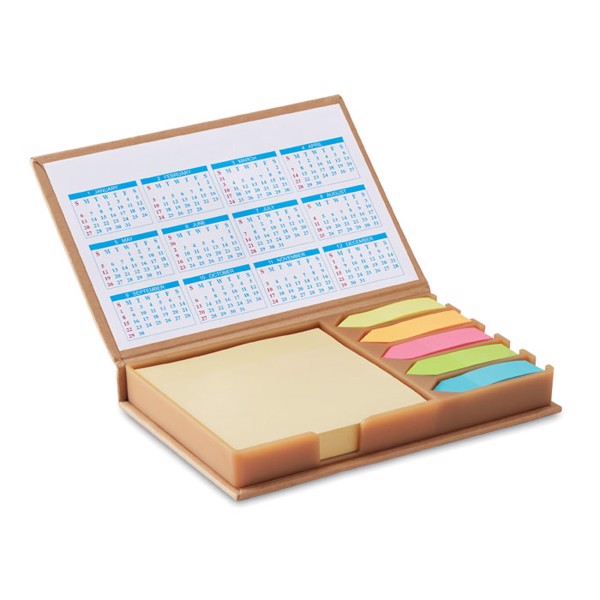 Desk memo set with calendar Memocalendar