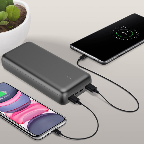 JINDAI - Batterie Powerbank ultra-compacte 20,000 mAh à charge rapide 22,5W