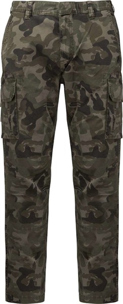 Men's Multipocket Trousers - Olive Camouflage / 54