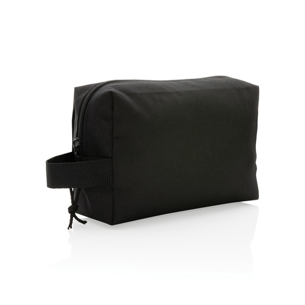 Impact Aware rPET toiletry bag, 300D, 21x13x8 cm - Black