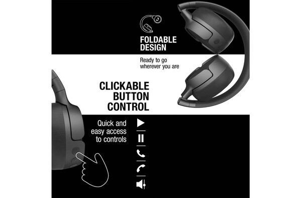 3HP1100 I Fresh 'n Rebel Code Fuse-Wireless on-ear headphone - Mørk gun metal