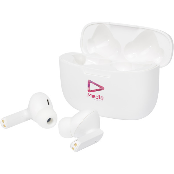 Écouteurs Essos 2.0 à appariement automatique True Wireless avec boîtier - Blanc