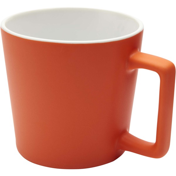 Tazza in ceramica da 370 ml con finitura opaca Cali - Arancione