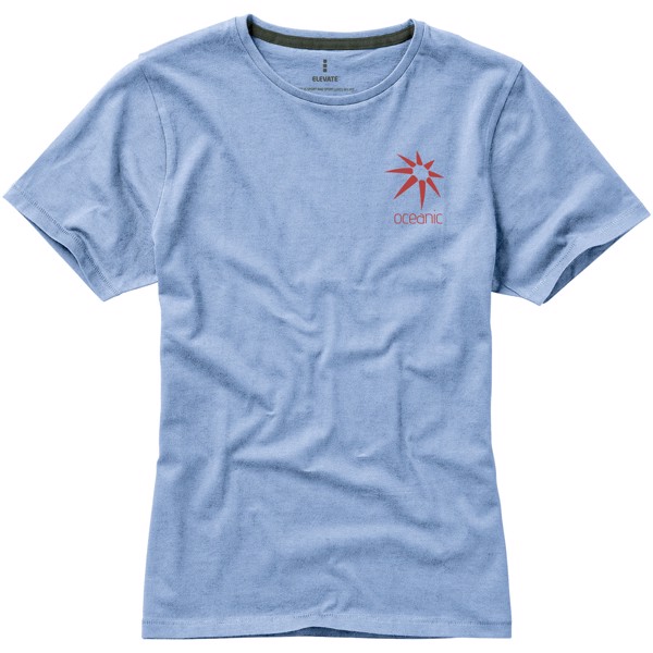 T-shirt de manga curta Nanaimo de mulher - Azul claro / XS